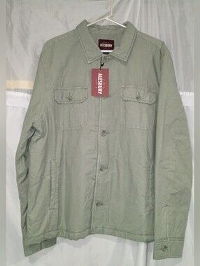 Alesbury Lightweight Sage Green Shirt Jacket